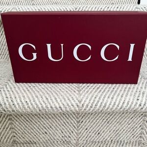 Gucci Burgundy Box with White Logo